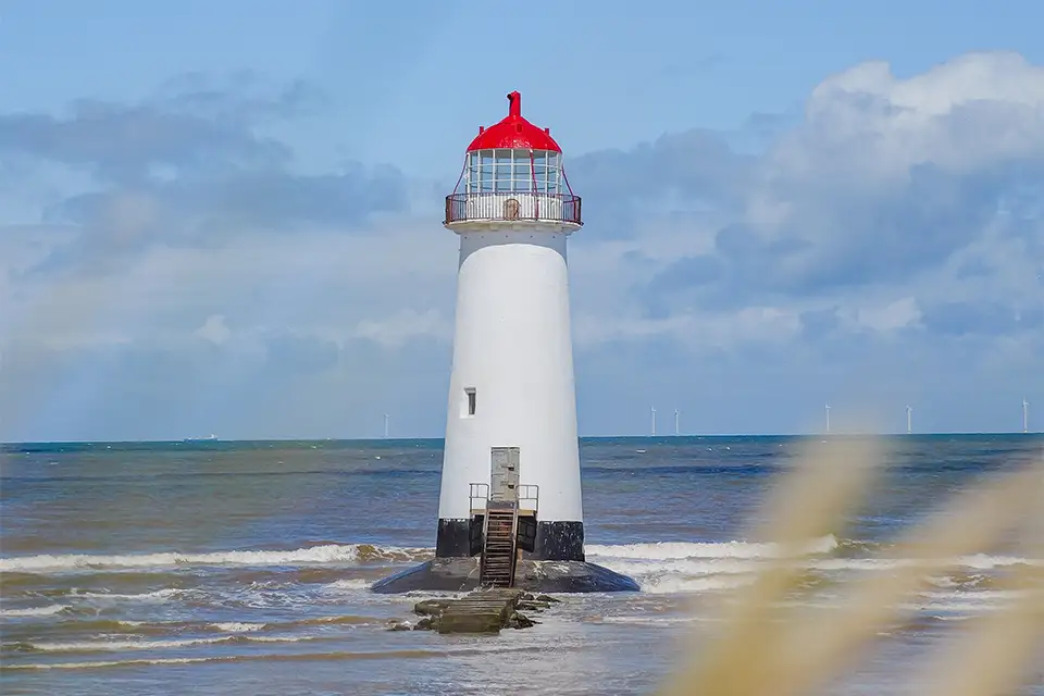 Point of Ayr lighthouse in Talacre