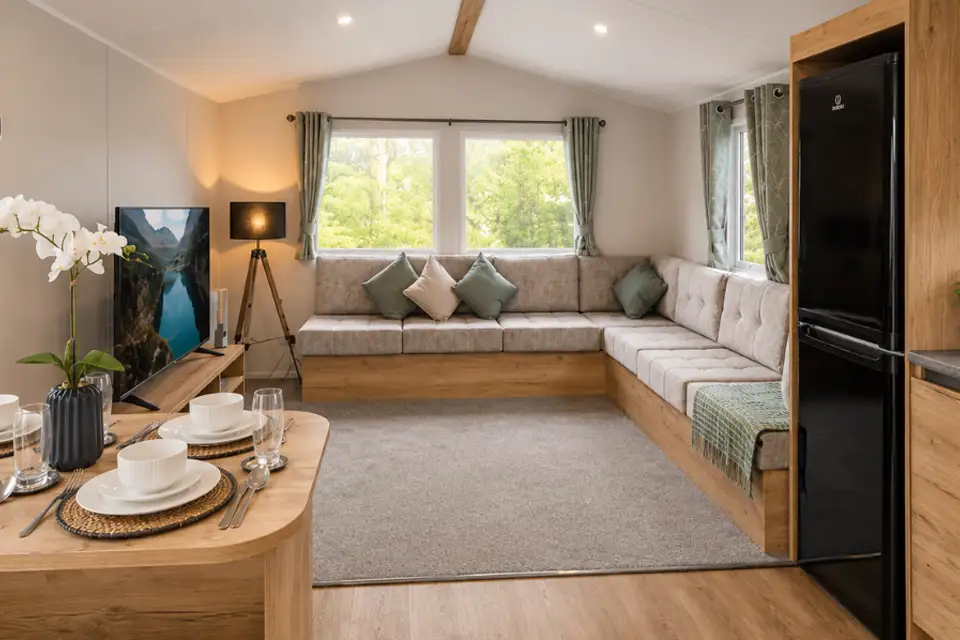 Brand new static caravan on plot at Lyons