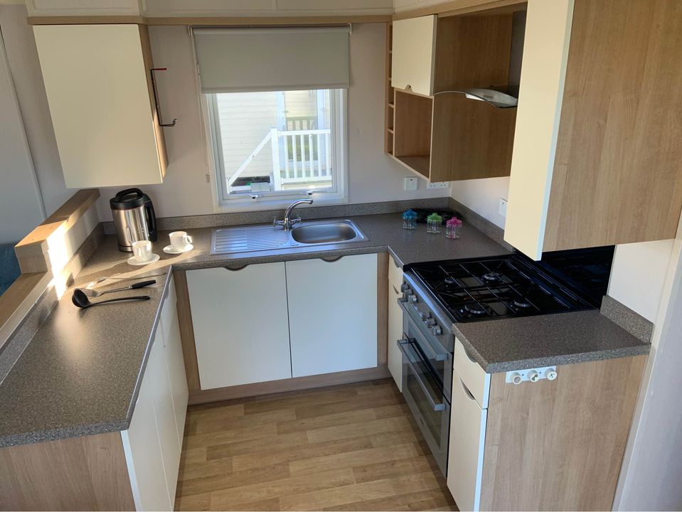 Kitchen area of the 2013 Willerby Avonmore