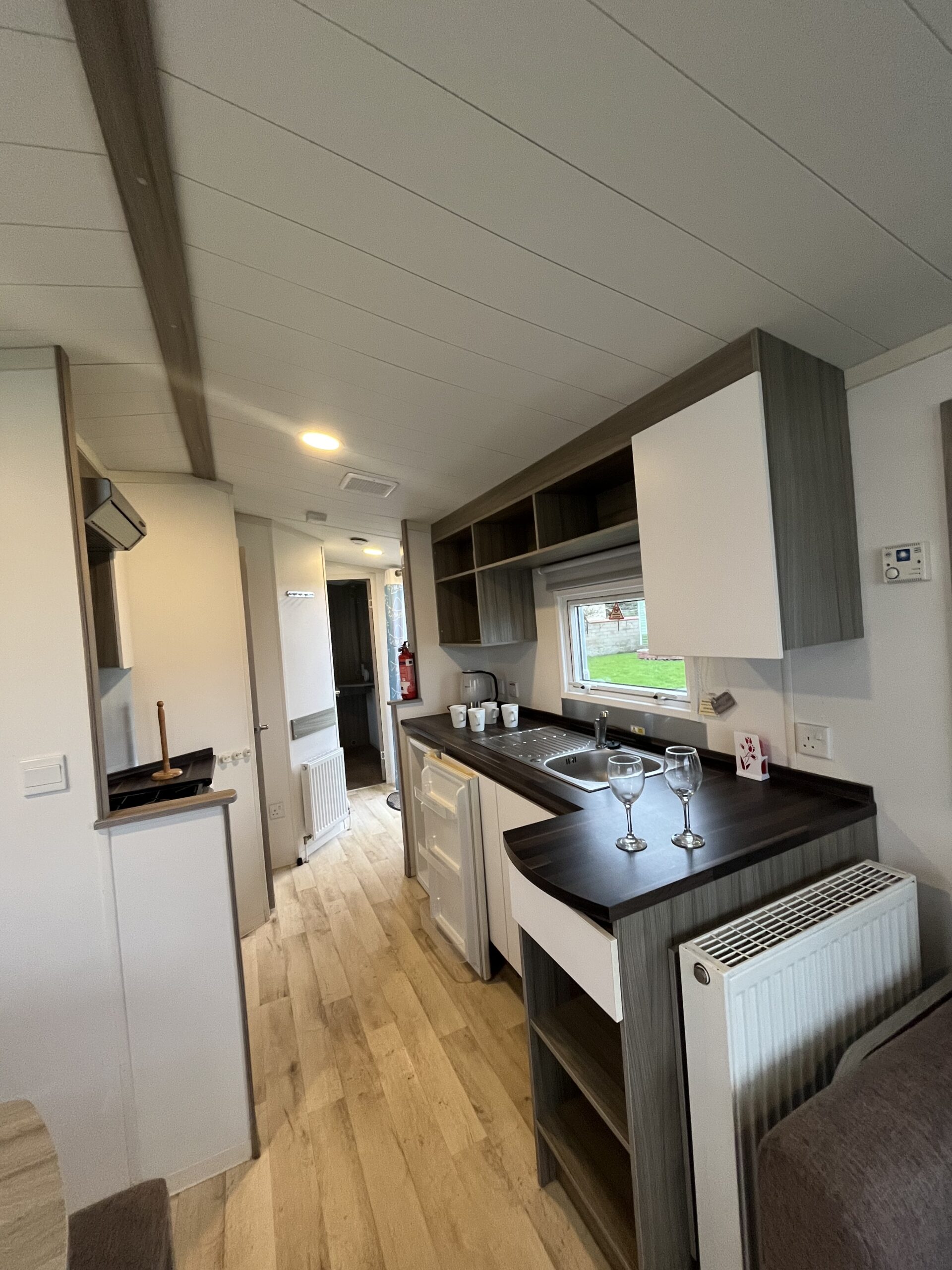 Kitchen area of the Soleil swift